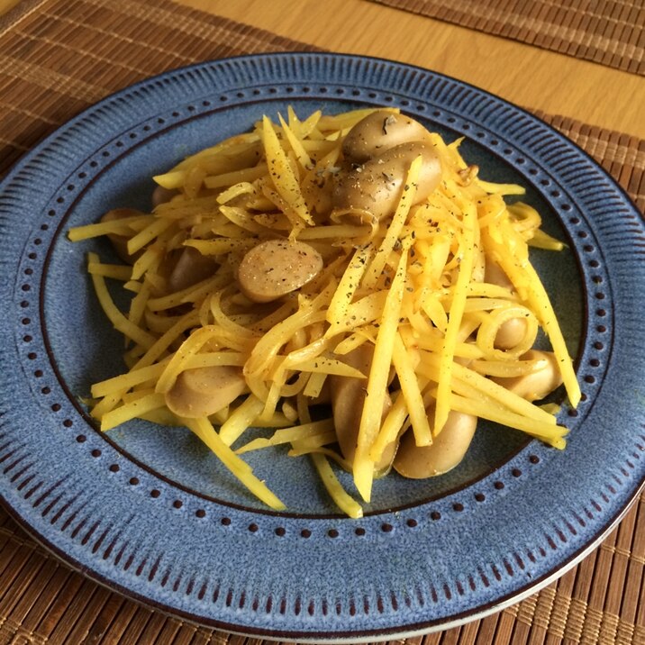 シャキシャキ食感♡ジャガイモとのカレーソテー